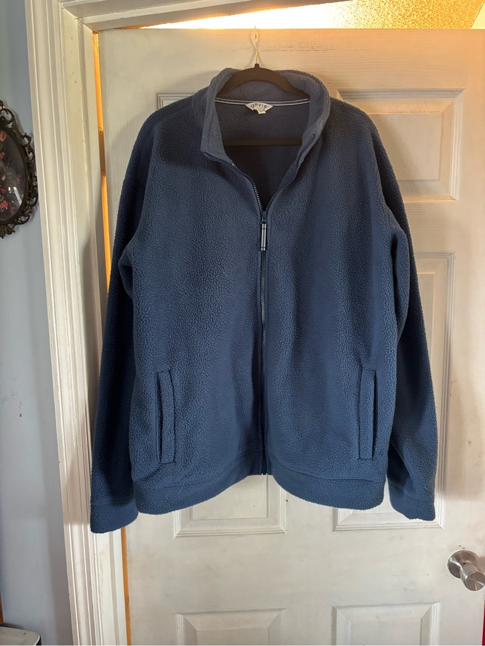 Orvis Men’s Dark Blue Full-Zip Fleece Jacket